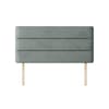 Cornell Lined Asphalt Velvet Fabric Headboard