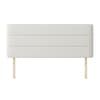 Cornell Lined White Fabric Headboard