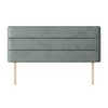 Cornell Lined Asphalt Velvet Fabric Headboard