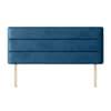 Cornell Lined Blue Marine Velvet Fabric Headboard