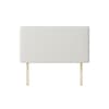 Cornell Plain White Fabric Headboard