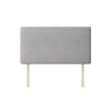 Cornell Plain Silver Grey Fabric Headboard