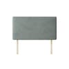 Cornell Plain Asphalt Velvet Fabric Headboard