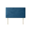 Cornell Plain Blue Marine Velvet Fabric Headboard