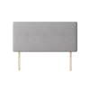 Cornell Plain Silver Grey Fabric Headboard