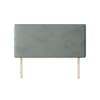 Cornell Plain Asphalt Velvet Fabric Headboard