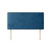 Cornell Plain Blue Marine Velvet Fabric Headboard