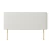 Cornell Plain White Fabric Headboard