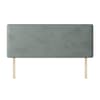 Cornell Plain Asphalt Velvet Fabric Headboard
