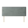 Cornell Plain Asphalt Velvet Fabric Headboard