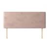 Cornell Plain Pink Velvet Fabric Headboard
