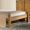 Corona Low Foot End Waxed Solid Pine Wooden Bed Frame - 4ft Small Double