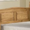 Corona Low Foot End Waxed Solid Pine Wooden Bed Frame - 5ft King Size