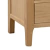 Cotswold Oak 3 Drawer Bedside Table