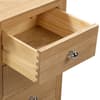 Cotswold Oak 3 Drawer Bedside Table