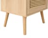 Croxley Oak Rattan 2 Drawer Bedside Table