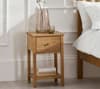 Coxmoor 1 Drawer Oak Wooden Bedside Table