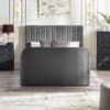 Croft Dark Grey Velvet TV Bed