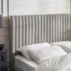 Croft Light Grey Velvet TV Bed