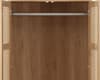 Croxley Oak Rattan Combination Wardrobe