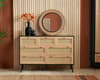 Croxley Black Rattan 7 Drawer Chest