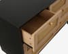 Croxley Black Rattan 7 Drawer Chest