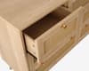 Croxley Oak Rattan 7 Drawer Chest