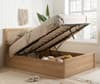 Croxley Oak Wooden Rattan Ottoman Storage Bed