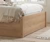 Croxley Oak Wooden Rattan Ottoman Storage Bed