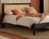 Croxley Black Wooden Rattan Bed