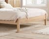 Croxley Oak Wooden Rattan Bed