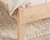 Croxley Oak Wooden Rattan Bed