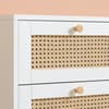 Croxley White Rattan 5 Drawer Chest