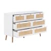 Croxley White Rattan 7 Drawer Chest