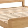 Curve Oak Wooden Bed