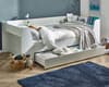 Cyclone White Wooden Storage Day Bed