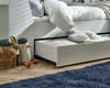 Cyclone White Wooden Storage Day Bed