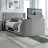 Darras Light Grey Fabric Electric Media TV Bed
