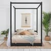 Darwin Black Wooden Poster Bed Frame