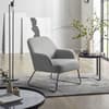 Davos Grey Fabric Accent Chair