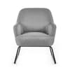 Davos Grey Fabric Accent Chair