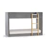 Daytona Grey Velvet Fabric Bunk Bed