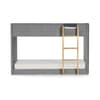 Daytona Grey Velvet Fabric Bunk Bed