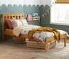 Denver Antique Solid Pine Wooden Bed Frame - 4ft Small Double