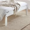 Denver White Solid Wooden Bed Frame - 4ft Small Double