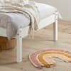 Denver White Solid Wooden Bed Frame - 4ft Small Double