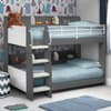 Domino Grey Wooden and Metal Kids Storage Bunk Bed