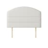 Dudley Lined White Fabric Headboard
