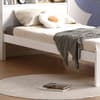 Easton White Wooden Bookcase Bed