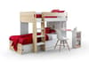 Eclipse Oak and White Wooden Storage Bunk Bed